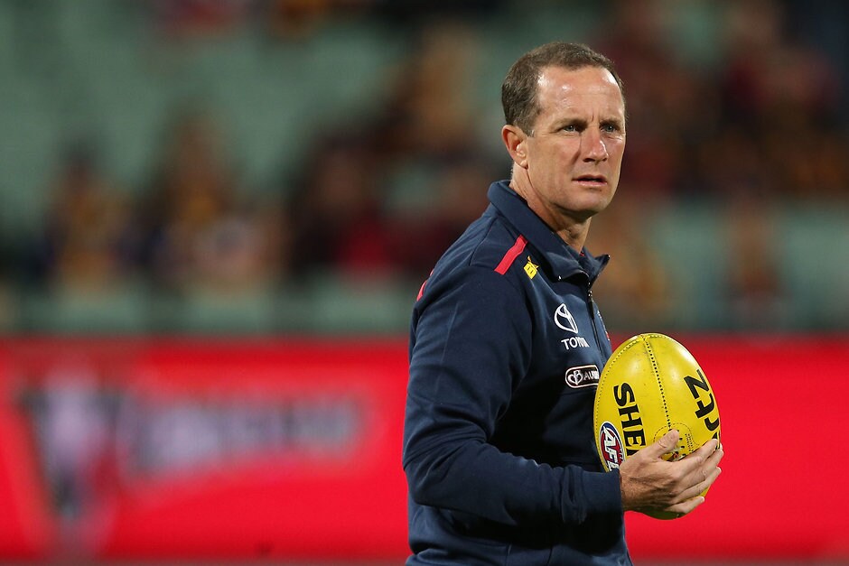 AFL 2016 Rd 04 - Adelaide v Sydney ADELAIDE, AUSTRALIA - APRIL 16: Don Pyke, Senior Coach of the Crows during the 2016 AFL Round 04 match between the Adelaide Crows and the Sydney Swans at the Adelaide Oval, Adelaide on April 16, 2016. (Photo by James Elsby/AFL Media)